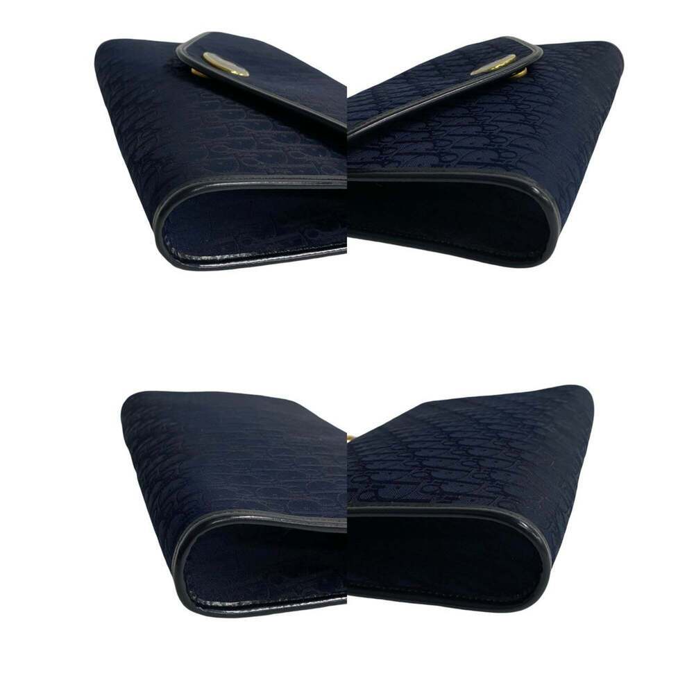 CHRISTIAN DIOR Blue Leather Trotter Shoulder Bag - Picture 7 of 9